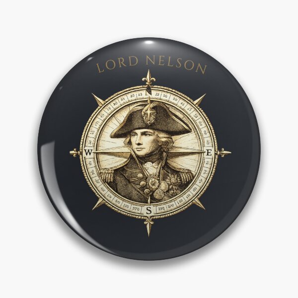 Item preview, Lord Nelson Naval Compass Portrait – British Naval Hero designed and sold by NorfolkLegendsandIcons.