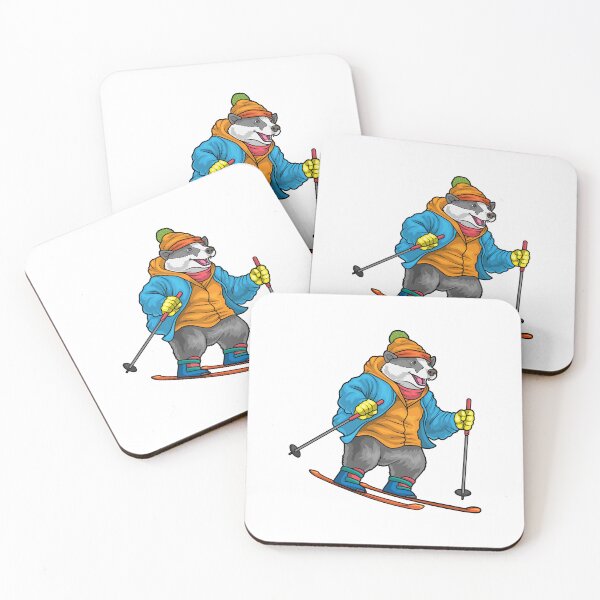Item preview, Badger Skier Ski Winter sports designed and sold by Snabdesign84.
