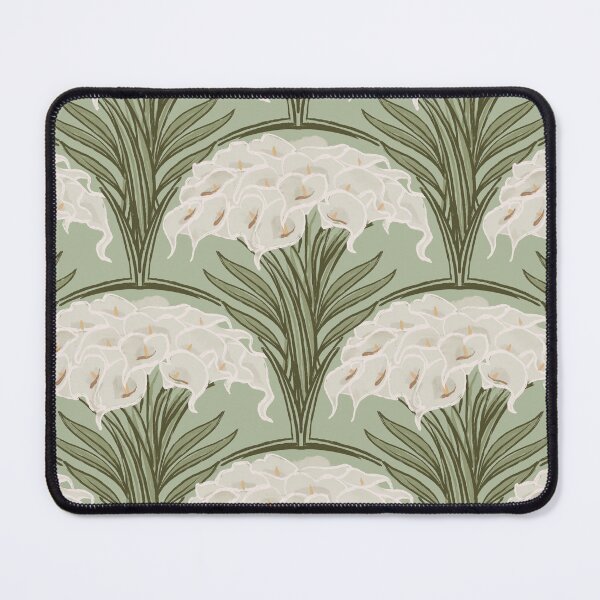 Item preview, Art Deco Lillies (white green) designed and sold by Doodloom.