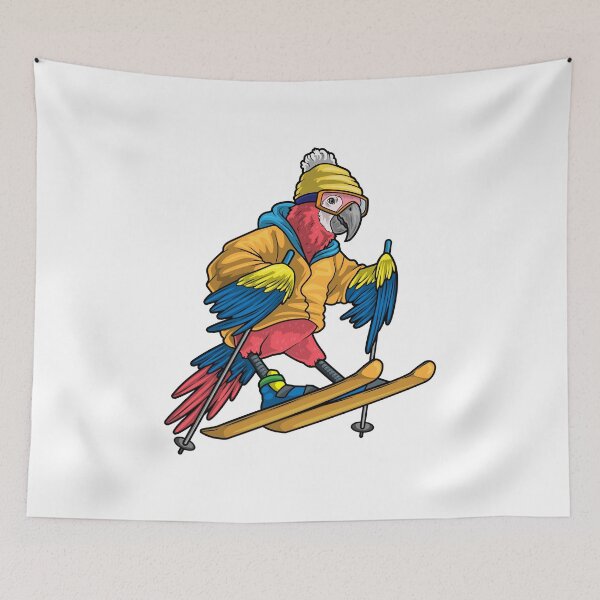 Item preview, Parrot Skier Ski Winter sports designed and sold by Snabdesign84.