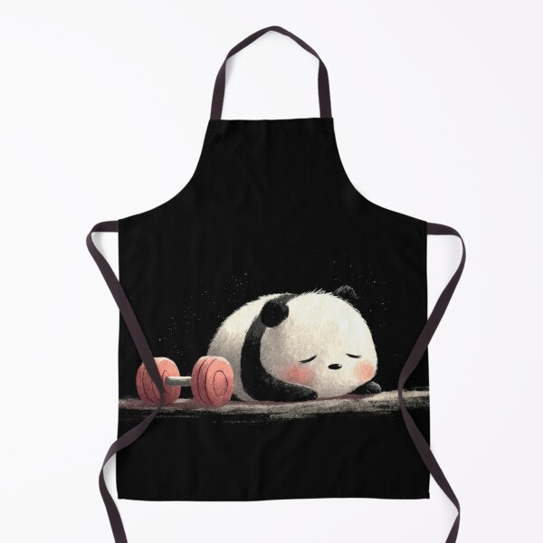 Item preview, Panda relaxes by dumbbell designed and sold by anytka.