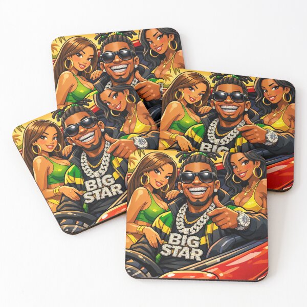 Item preview, Big Star Island Vibes Illustration.  designed and sold by digitalbob60.