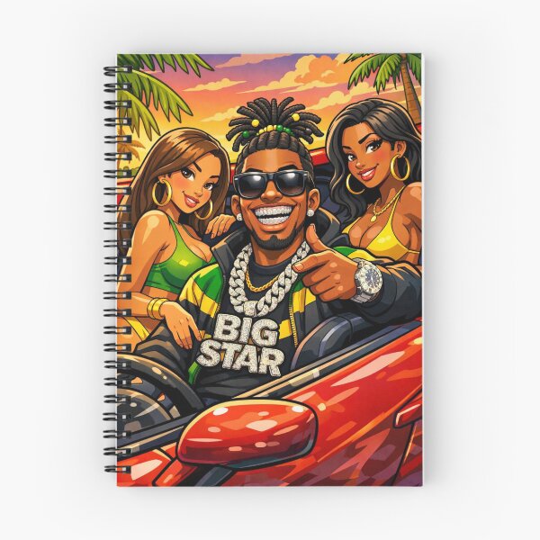Item preview, Big Star Island Vibes Illustration.  designed and sold by digitalbob60.