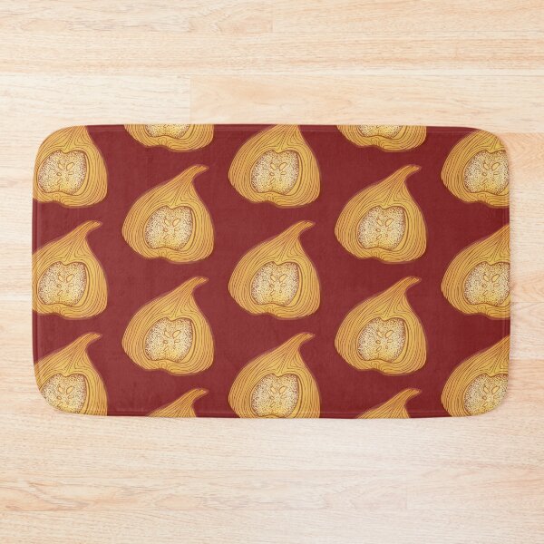 Item preview, Stylized Pear Cross-Section | Abstract Fruit Art | Warm Ochre Illustration designed and sold by AnryMary.