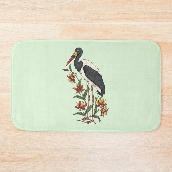 Item preview, Saddle Billed Stork African Wetlands Nature Illustration designed and sold by BirdsnStuff.