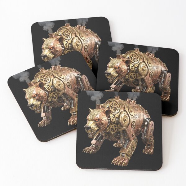 Item preview, Steampunk Mechanical Grizzly Bear designed and sold by LittleAlfa.