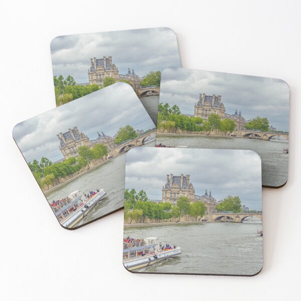 Item preview, Boats on the River Seine, Paris designed and sold by Kasia Design.