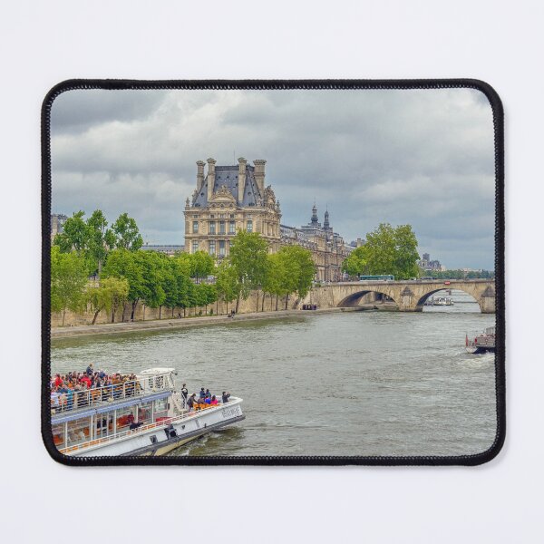 Item preview, Boats on the River Seine, Paris designed and sold by Kasia Design.