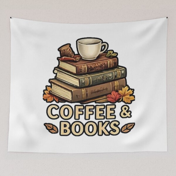 Item preview, Coffee and Books – Cozy Autumn Reading Design   designed and sold by Ladys-Gents.
