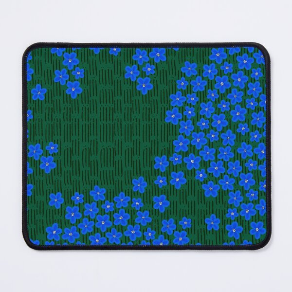 Item preview, Blue Flowers in Grass Pattern designed and sold by kolbycheeseit.