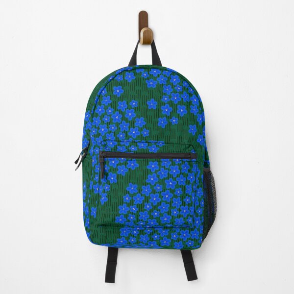 Item preview, Blue Flowers in Grass Pattern designed and sold by kolbycheeseit.