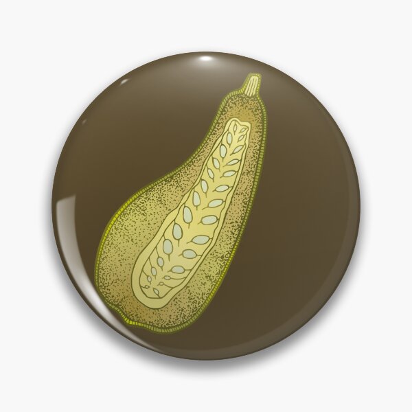 Item preview, Stylized Squash Cross-Section | Abstract Vegetable Art | Warm Green Illustration designed and sold by AnryMary.