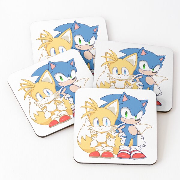 Item preview, Sonic and Tails pixel art designed and sold by MiloBoo.