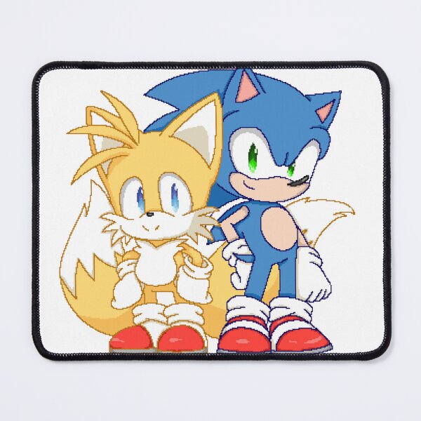 Item preview, Sonic and Tails pixel art designed and sold by MiloBoo.