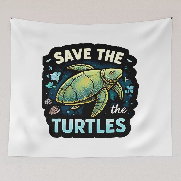 Item preview, Save the Turtles – Ocean Conservation Design designed and sold by Ladys-Gents.