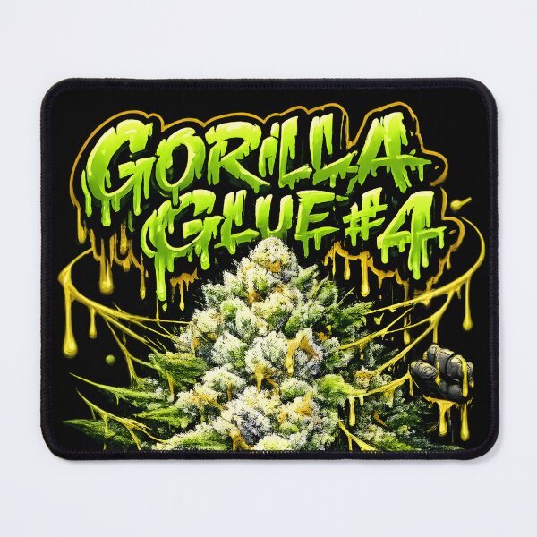 Item preview, Gorilla Glue #4 Graffiti Bud Print | Sticky Resin Hybrid Strain Typography | Potent 420 Wall Art Poster designed and sold by WAUZ.