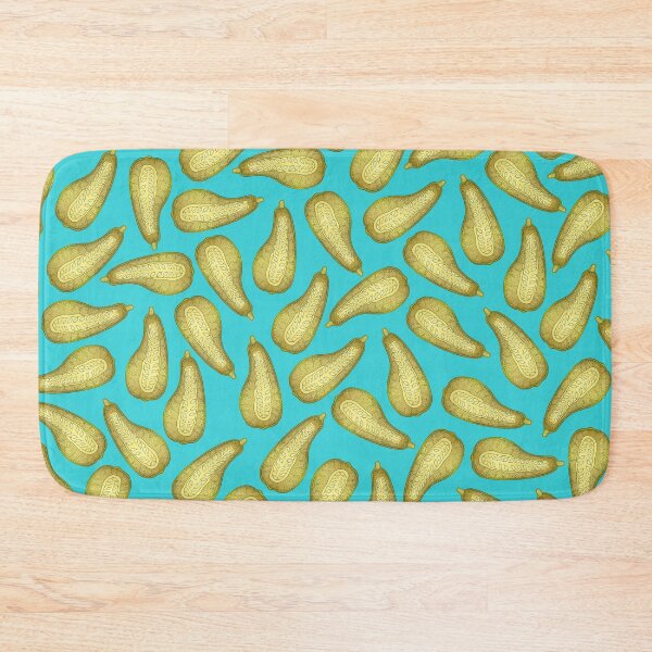 Item preview, Squash Pattern | Blue and Green Vegetable Repeat Design | Botanical Illustration designed and sold by AnryMary.