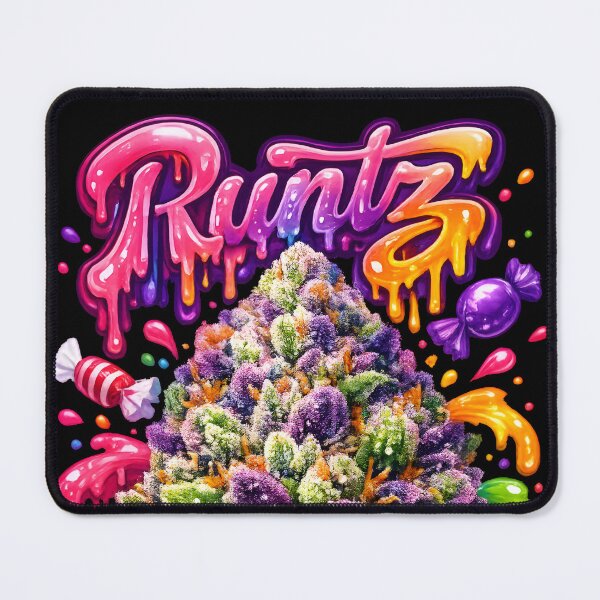 Item preview, Runtz Candy Graffiti Art Print | Bonbon Sweet Hybrid Strain Typography | Euphoric 420 Wall Decor Poster designed and sold by WAUZ.