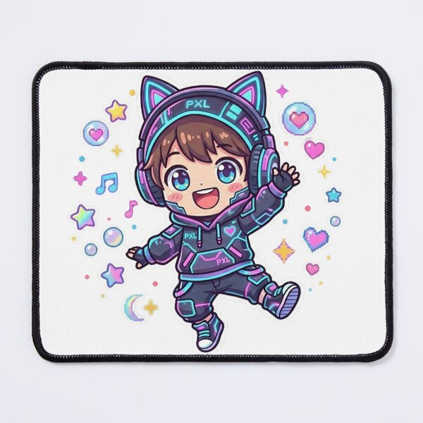 Item preview, Neon Astro Gamer Chibi designed and sold by Krfto.