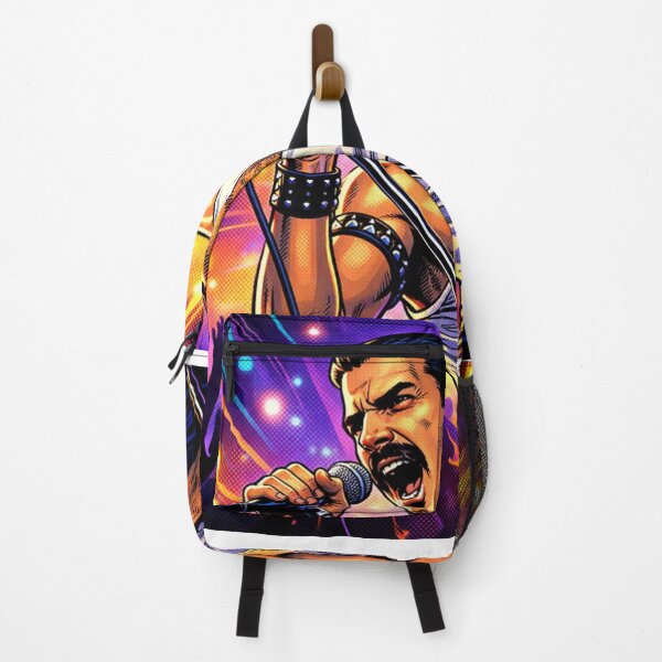 Item preview, Freddie Mercury Comic HQ Neon Rock Stage Power Legendary Icon Illustration designed and sold by SHOCAMPOS DESIGNS .