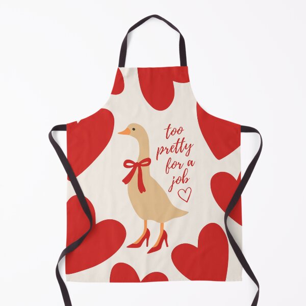 Item preview, Too Pretty For A Job Coquette Goose Art designed and sold by OopsieDaisiesSh.