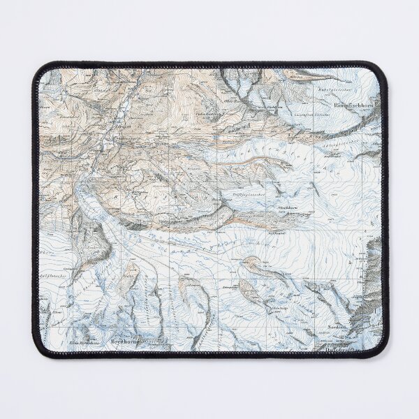 Item preview, Old topographic map of the Monte Rosa Massif designed and sold by Karol Majewski.