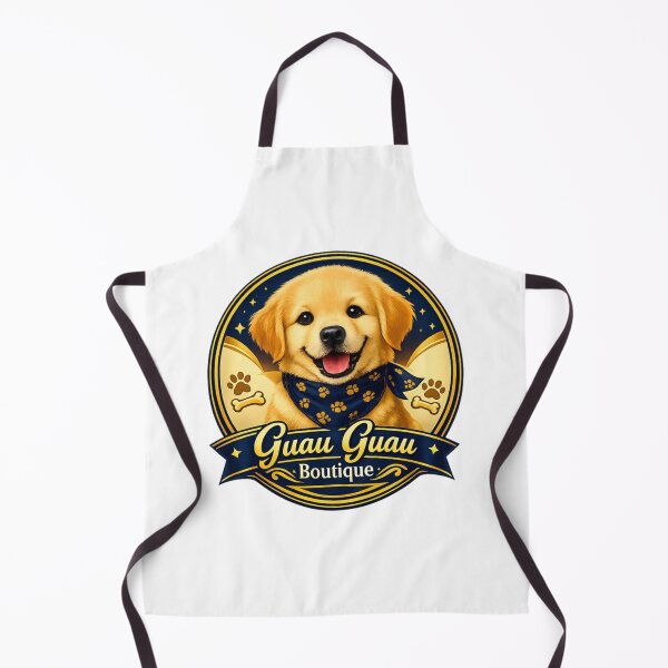 Item preview, AdorableGolden Retriever Puppy - Guau Guau Boutique Logo designed and sold by Verdezeus86 .
