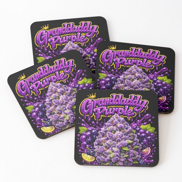 Item preview, Granddaddy Purple Graffiti Print | Grape Berry Indica Strain Typography | Sedating 420 Wall Decor designed and sold by WAUZ.