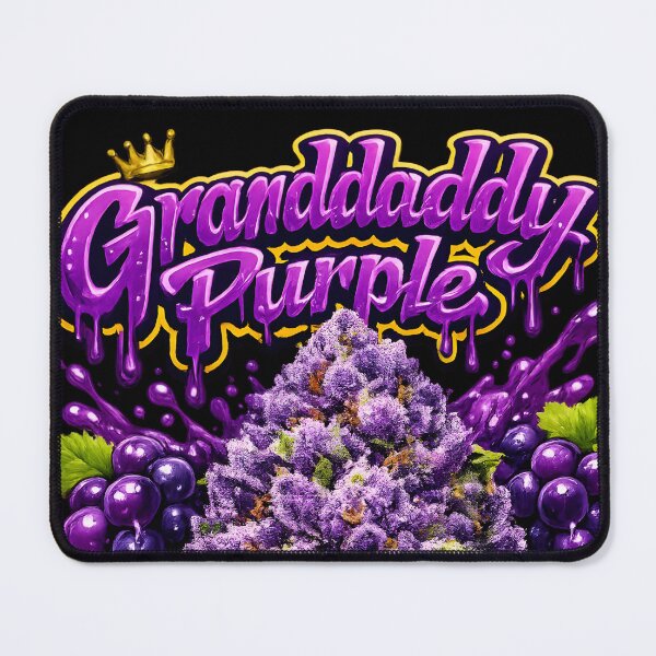 Item preview, Granddaddy Purple Graffiti Print | Grape Berry Indica Strain Typography | Sedating 420 Wall Decor designed and sold by WAUZ.