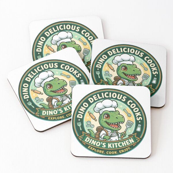 Item preview, Dino's Kitchen - Cute T-Rex Chef Explorer Logo designed and sold by Verdezeus86 .