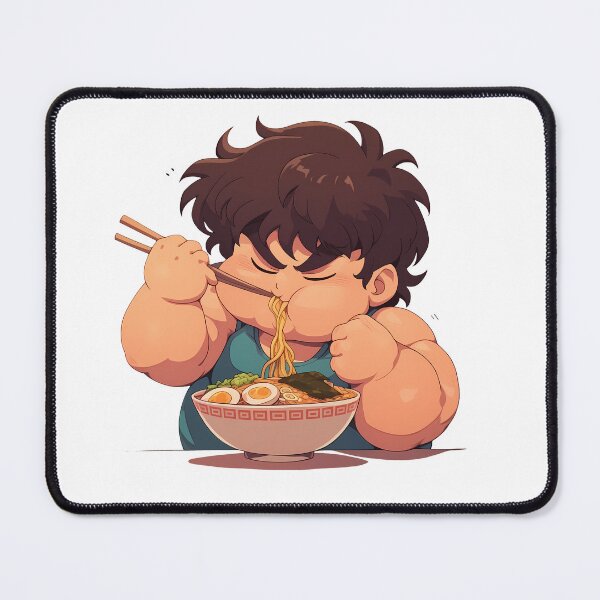 Item preview, Baki Hanma Baki Grappler Chibi Ramen Muscle Noodles designed and sold by mildaclairmo.