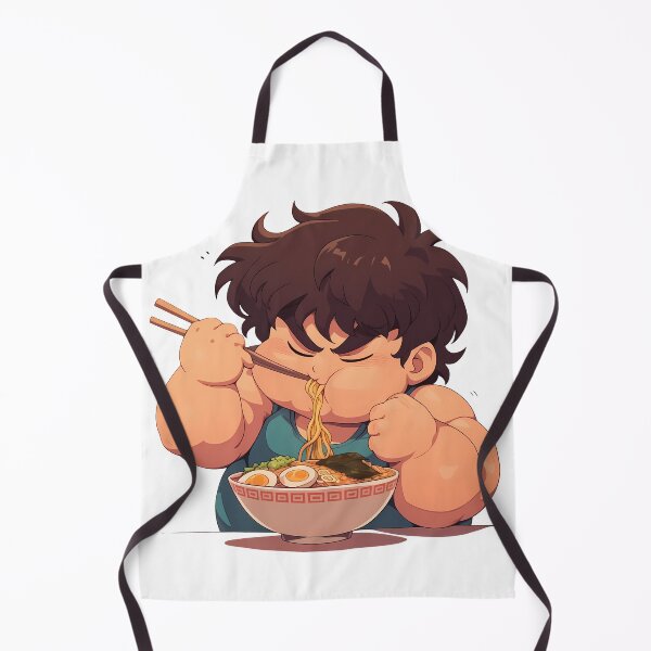 Item preview, Baki Hanma Baki Grappler Chibi Ramen Muscle Noodles designed and sold by mildaclairmo.