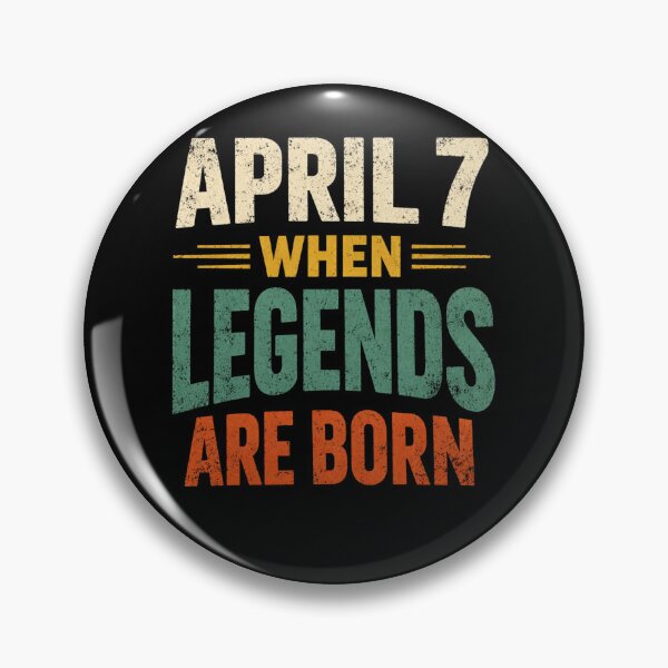 Item preview, Legends are Born On April 7th Vintage Birthday Apr 7 designed and sold by faridman.