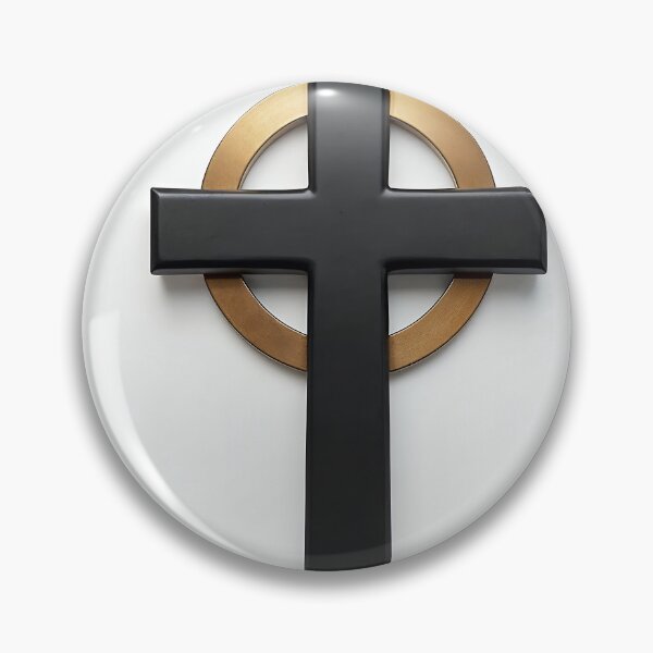 Item preview, Black Stone Cross with Halo designed and sold by Devotica.