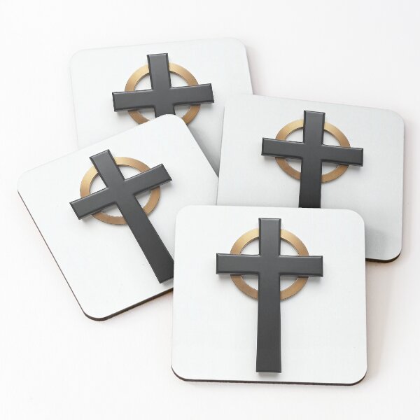 Item preview, Black Stone Cross with Halo designed and sold by Devotica.