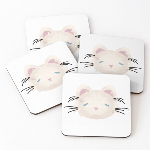 Item preview, The White/Cream Cat -  Weepy Whiskers Collection designed and sold by Cottontail Crafts.