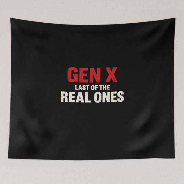 Item preview, Gen X Last Of The Real Ones Shirt Retro Vintage Generation X Pride Tee designed and sold by VibeOffline Studio.