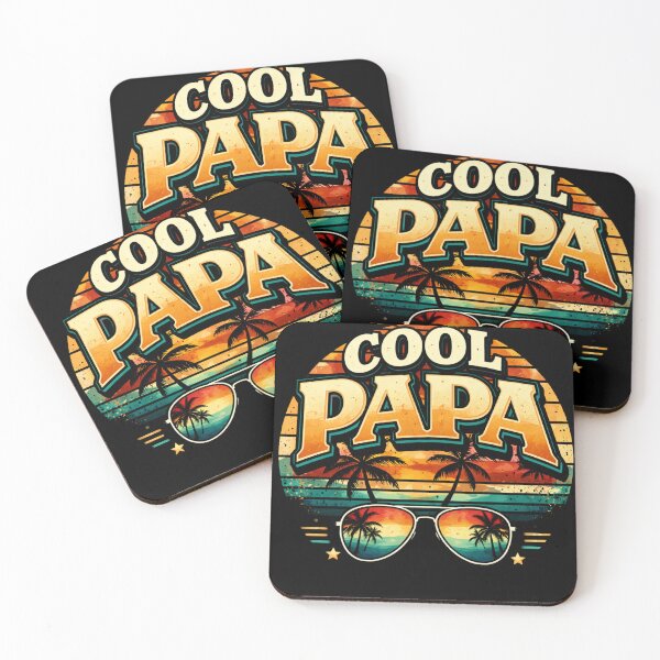 Item preview, Cool Papa Retro Sunset Shirt – Vintage Papa Gift Tee, Cool Grandpa Summer Shirt, Stylish Papa Tee designed and sold by TKOprintdesigns.