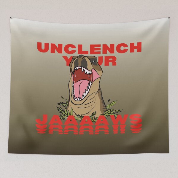 Item preview, Unclench Your Jaws T-Rex Dino (Gradient Version) designed and sold by BLAAAAASK.