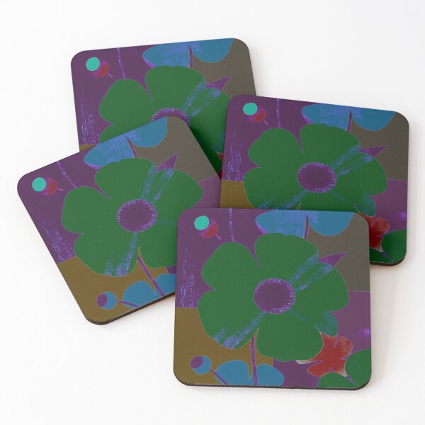 Item preview, Modern Art Deco Floral / Color Therapy Wall Art designed and sold by joycrysstudio.