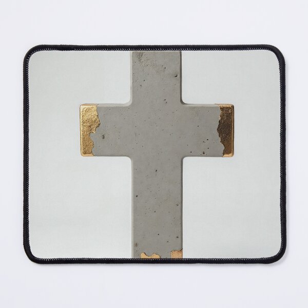 Item preview, Concrete Cross with Gold Seams designed and sold by Devotica.