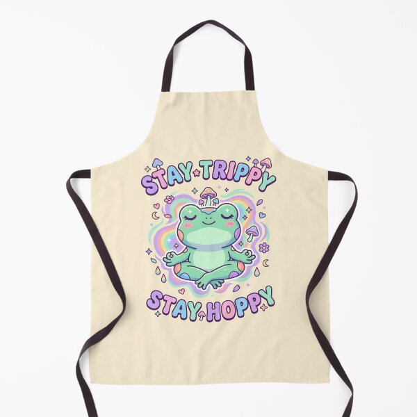 Item preview, Stay Trippy Frog Kawaii Psychedelic Cute Hippie Vibes designed and sold by entinta2.