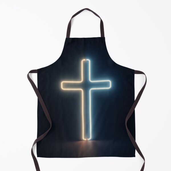 Item preview, Neon Christian Cross Light Emblem designed and sold by Devotica.