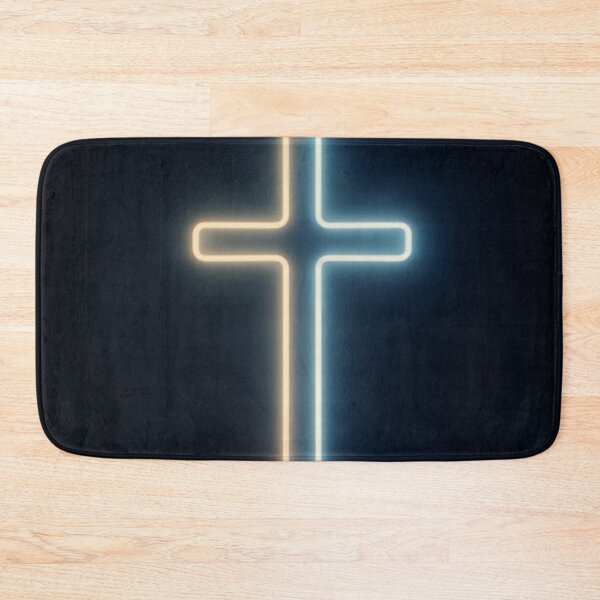 Item preview, Neon Christian Cross Light Emblem designed and sold by Devotica.