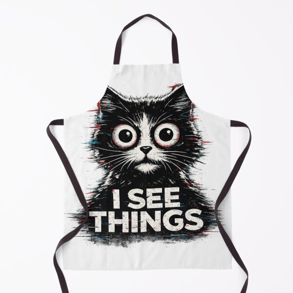 Artikelvorschau, Dark Glitch Cat Overthinking Design entworfen und verkauft von Glitch Mind CO..