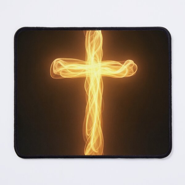 Item preview, Golden Light Ribbon Cross designed and sold by Devotica.
