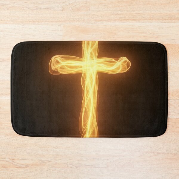 Item preview, Golden Light Ribbon Cross designed and sold by Devotica.