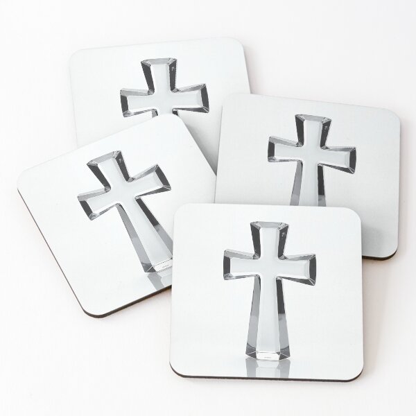 Item preview, Crystal Glass Christian Cross designed and sold by Devotica.