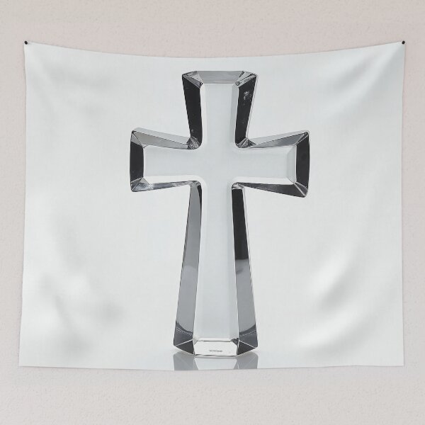 Item preview, Crystal Glass Christian Cross designed and sold by Devotica.