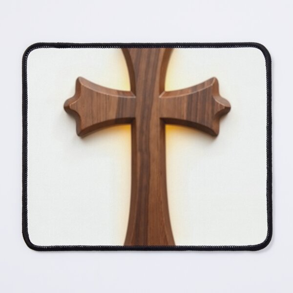 Item preview, Walnut Wood Christian Cross designed and sold by Devotica.